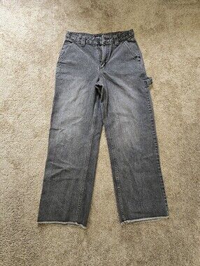 Vans Women's Gray Straight-Leg Jeans